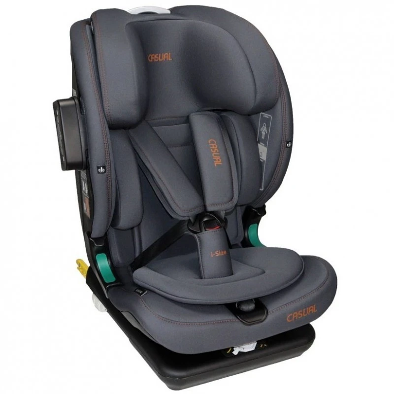 Столче за кола Casual Goldfix Pro, i-Size, isofix, 76 - 150 cм / 9 - 36 кг, Сив